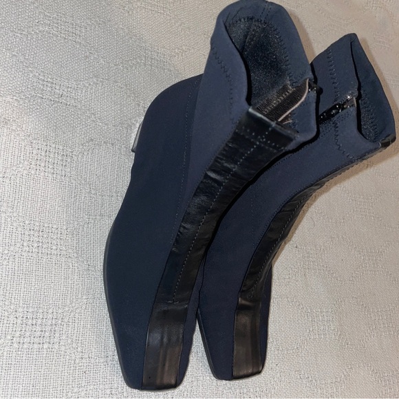 Mephisto Ankle Boots Women’s Size 6.5 B Black Stretch Block Heel Booties - Picture 7 of 12